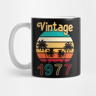 Summer Vintage 1977 Happy Birthday 43 Years Old To Me You Mommy Daddy Brother Sister Cousin Mug